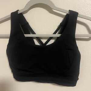 Lululemon Black Sport Bra-Size 4-Black